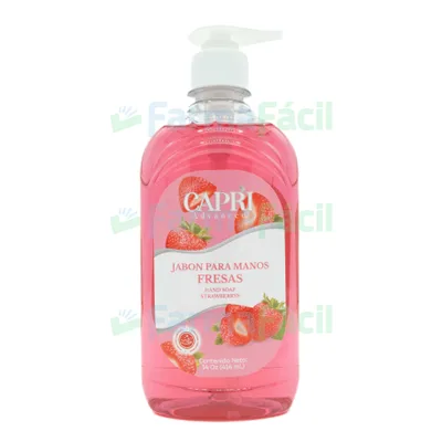 CAPRI JABON P/MANOS STRAWBERRY 414ML