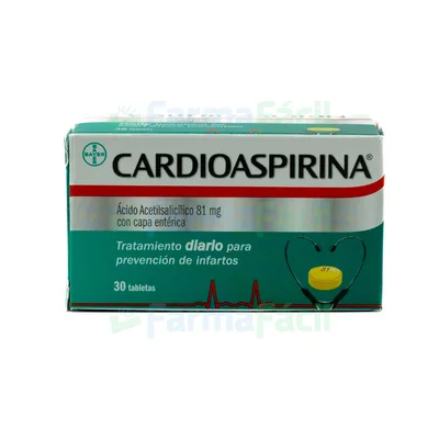 CARDIOASPIRINA 81MG CX30 TAB