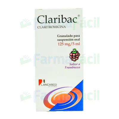 CLARIBAC 125MG/5ML SUSP FCOX50 ML
