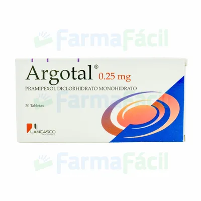 ARGOTAL 0.25MG CX30 TAB