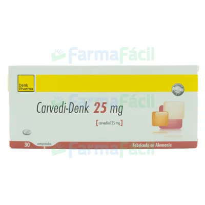 CARVEDI-DENK 25MG CX30 COMP