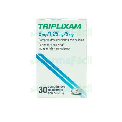 TRIPLIXAM 5MG/1.25MG/5MG CX30 COMP