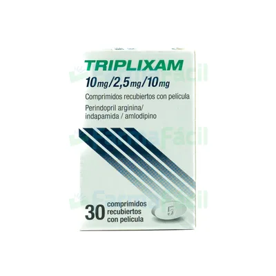 TRIPLIXAM 10/2.5/10MG CX 30 COMP