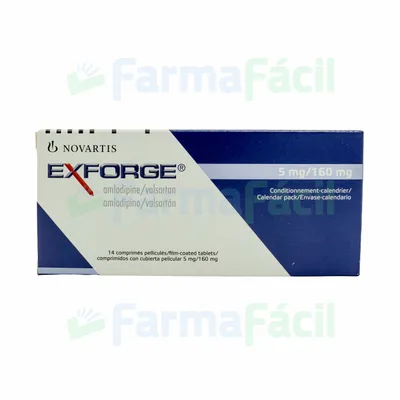 EXFORGE 5MG/160MG CX14 COMP
