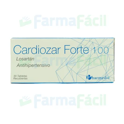 CARDIOZAR FORTE 100MG CX30 TAB