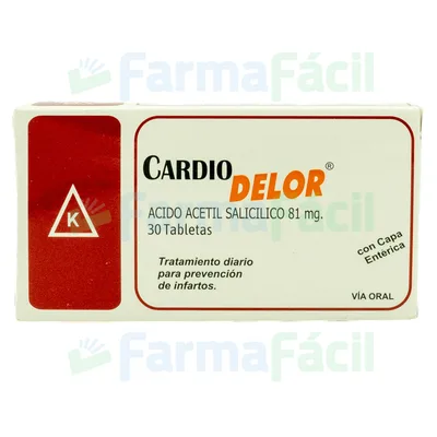 CARDIO DELOR 81MG CX30 TAB