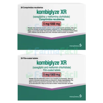 KOMBIGLYZE 5MG/1000MG CX28 COMP