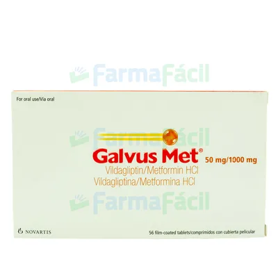 GALVUS MET 50MG/1000MG CX56 COMP