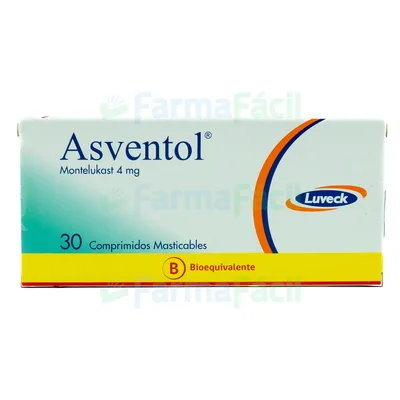 ASVENTOL 4MG CX30 COMP MASTIC