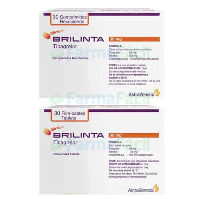 BRILINTA 90MG CX30 COMP