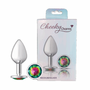 CHEEKY CHARMS-SILVER METAL BUTT MEDIUM