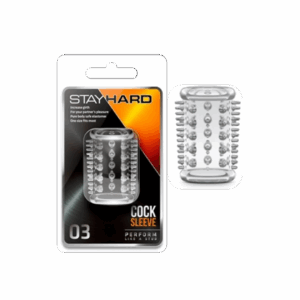 STAY HARD COCK SLEEVE 03- CLEAR