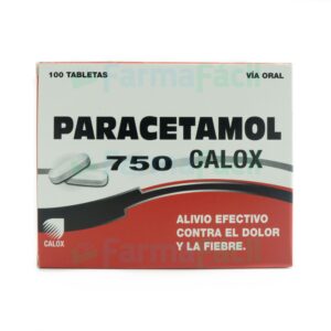 PARACETAMOL 750MG CALOX CX100 TAB