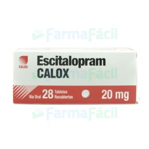 ESCITALOPRAM 20MG CALOX CX28 TAB